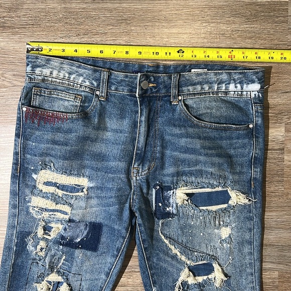 First Row HEAVY RIP & REPAIR STRAIGHT Size 34x32 - Picture 3 of 9